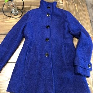 Kenneth Cole Royal blue winter coat (47% wool)